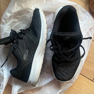 Fila zebra print Black and White Running Shoes